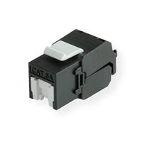 ROLINE Cat.6A (Klasse EA) Keystone, RJ45, niet afgeschermd, zonder gereedschap, zwart - thumbnail