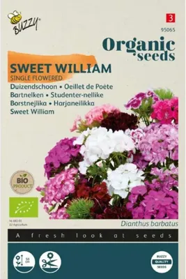 Bio dianthus. duizendschoon mix 1g