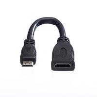 VALUE Monitorkabel HDMI High Speed met Ethernet, HDMI Female - Mini HDMI Male, 0,15 m - thumbnail