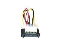 ACT SATA naar Molex 4-pin M/F 0,15m - thumbnail