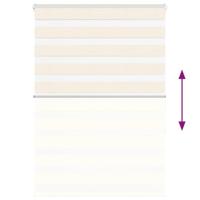 VidaXL Zebra rolgordijn 110x150 cm stofbreedte 105,9 cm marmerbeige - thumbnail