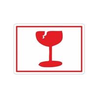 Etiket wit/rood 98x71mm GLAS 500/rol - thumbnail