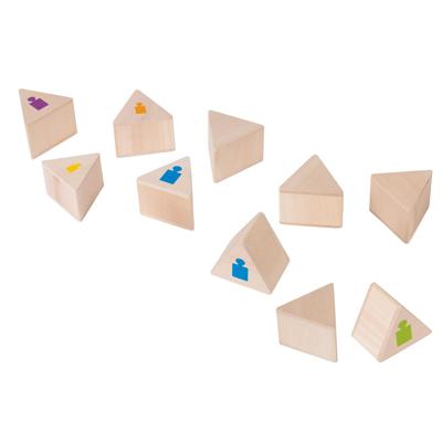 Goki houten memo met gewichten, 12dlg.