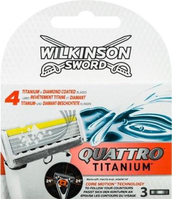 Wilkinson Wilkinson Quattro Titanium Scheermesjes - 3 Stuks