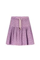 Like Flo Meisjes rok viscose crepe - Lilac stippen - thumbnail