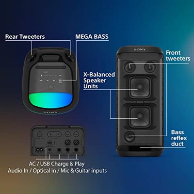 Sony SRSXV800B.CEL Bluetooth luidspreker Spatwaterdicht, USB Zwart - thumbnail