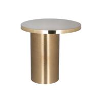 Richmond Bijzettafel 'Naya' Ø50cm, kleur Goud - thumbnail