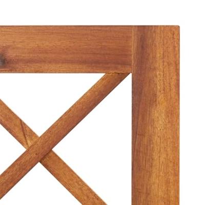 Plantenbak verhoogd met latwerk 85x38x150 cm massief acaciahout