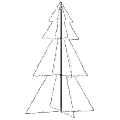 VidaXL Kegelkerstboom 200 led&apos;s binnen en buiten 98x150 cm