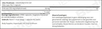 -Zinc Picolinate 100v-caps