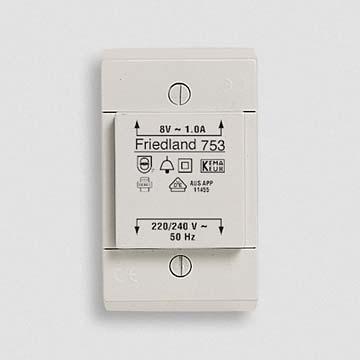 Honeywell D753 Beltransformator 8 V/AC 1 A