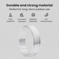 VidaXL Hek binddraad zilver 33 m warm verzinkte draad - thumbnail