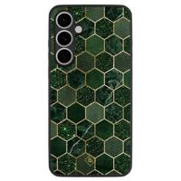 Samsung Galaxy S24 FE hoesje - Kubus groen - thumbnail