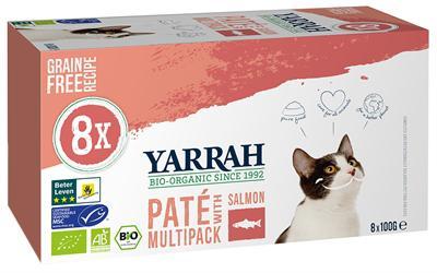 YARRAH CAT ALU PATE MULTIPACK SALMON 8X100 GR