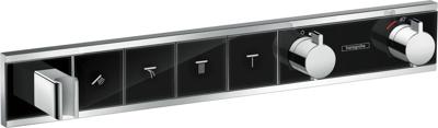 Hansgrohe RainSelect thermostaat afbouwdeel voor 4 functies, zwart/chroom