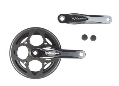 Miranda crankset 44 tands 3/32-1/8 zwart/zilver beta met kettingrand