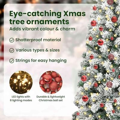 VidaXL Kunstmatige inklapbare kerstboom groen en wit 240 cm