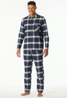 Schiesser Schiesser Heren Pyjama Long nightblue 182029 54/XL - thumbnail