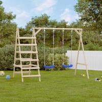 VidaXL Schommelzitjes met touw 2 st 38x16 cm polyetheen blauw - thumbnail