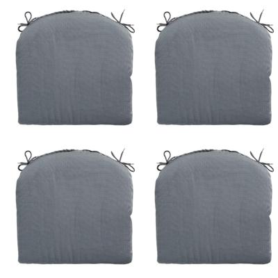 Zitkussen Rib grijs 46 cm x 48 cm (4 stuks) Madison - Madison