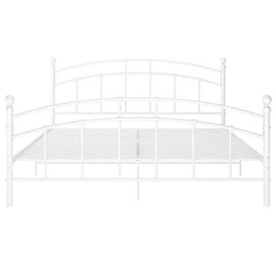 Bedframe metaal wit 140x200 cm - thumbnail