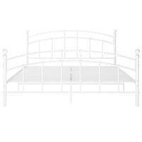 Bedframe metaal wit 180x200 cm - thumbnail