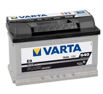 Varta Accu Black Dynamic E9 70 Ah 5701440643122 Varta Accu Black Dynamic E9 70 Ah 5701440643122