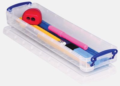 Opbergbox ru 0.8ltr 355x100x40 mm transp wit Opbergbox ru 0.8ltr 355x100x40 mm transp wit
