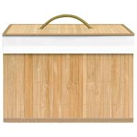 VidaXL Opbergboxen 4 st bamboe - thumbnail