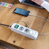 Brennenstuhl 1508110 USB-oplader 12 W 1x USB-A Wit Binnen - thumbnail