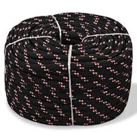 VidaXL Boot touw 12 mm 250 m polypropyleen zwart - thumbnail