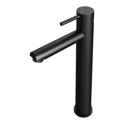 Wastafelmengkraan Brauer Black Edition Coldstart Opbouw Hoog Ronde Hendel Mat Zwart Brauer