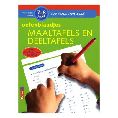 Deltas Oefenblaadjes maaltafels en deeltafels (7-8 Deltas Oefenblaadjes maaltafels en deeltafels (7-8