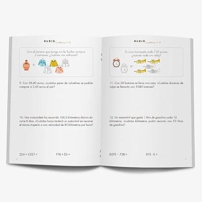 Wiskundeschrift Rubio Nº19 A5 Spaans 20 Lakens (10 Stuks)