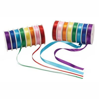 Colorations - satijnen lint 16 spoelen gekleurd, 120mtr. Colorations - satijnen lint 16 spoelen gekleurd, 120mtr.