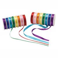 Colorations - satijnen lint 16 spoelen gekleurd, 120mtr. - thumbnail