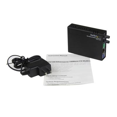StarTech.com MCM110ST2 netwerkconverter 100 Mbit/s 1310 nm – netwerk-mediacomter (100 Mbit/s, 10Base-T, 100Base-FX, 100Base-TX, bekabeld, 2000 m, 1310 nm, IEEE 802.3, IEEE 802.3u)