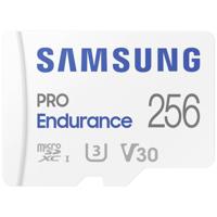 Samsung PRO Endurance microSDXC-kaart 256 GB Class 10, UHS-Class 3, v30 Video Speed Class 4K-video-ondersteuning, Incl. SD-adapter, Schokbestendig - thumbnail