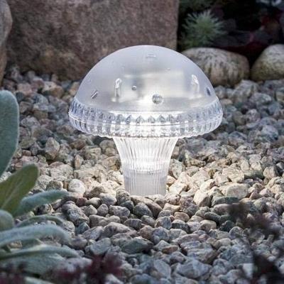 Led solarlamp assisi paddestoel wit
