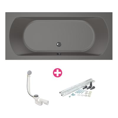 Bad Xenz Lagoon 180x80x50 cm Antraciet