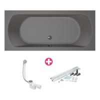 Bad Xenz Lagoon 180x80x50 cm Antraciet - thumbnail