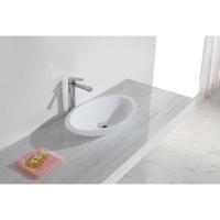Wiesbaden Kim Waskom Ovaal - 59x35x11cm - Solid Surface - Mat Wit - thumbnail