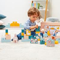 Abrick Vat met boerderijstenen 55 stuks ECOIFFIER meerkleurig - thumbnail