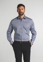 Eterna Heren Overhemd Navy Micro Print Borstzak Modern Fit - thumbnail