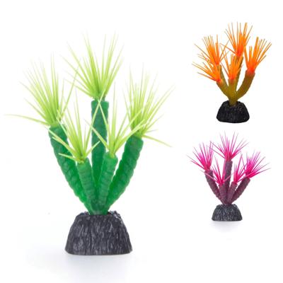 Nobleza Aquariuminrichting - Koraal op stam - Kunstmatig - Fluorescerend