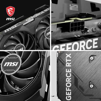 VGA MSI GeForce RTX 4060 Ti VENTUS 2X BLACK 8G OC - thumbnail