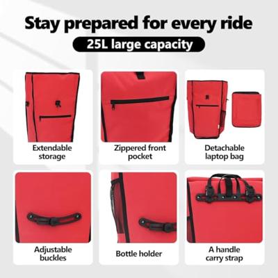 VidaXL Fietstas rood 34 x 16 x 59 cm polyester VidaXL Fietstas rood 34 x 16 x 59 cm polyester