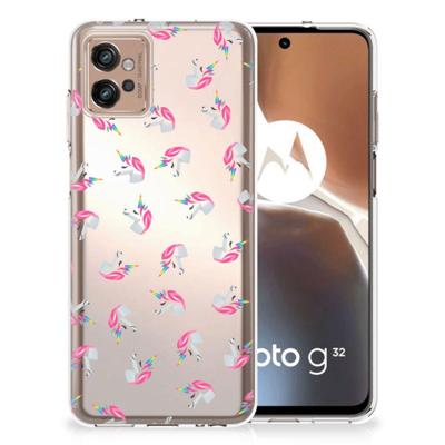 TPU bumper voor Motorola Moto G32 Unicorns TPU bumper voor Motorola Moto G32 Unicorns