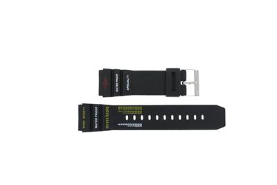 Horlogeband Universeel XH10 Kunststof/Plastic Zwart 22mm Horlogeband Universeel XH10 Kunststof/Plastic Zwart 22mm