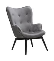 Artistiq Fauteuil 'Anderson', Velvet, kleur Grijs - thumbnail